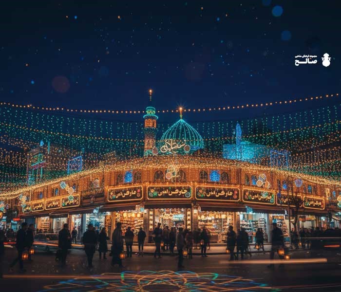 چطور مغازه و مراسم نیمه‌شعبان را جادویی کنیم؟ راهنمای تزئین + ایده‌های نورپردازی