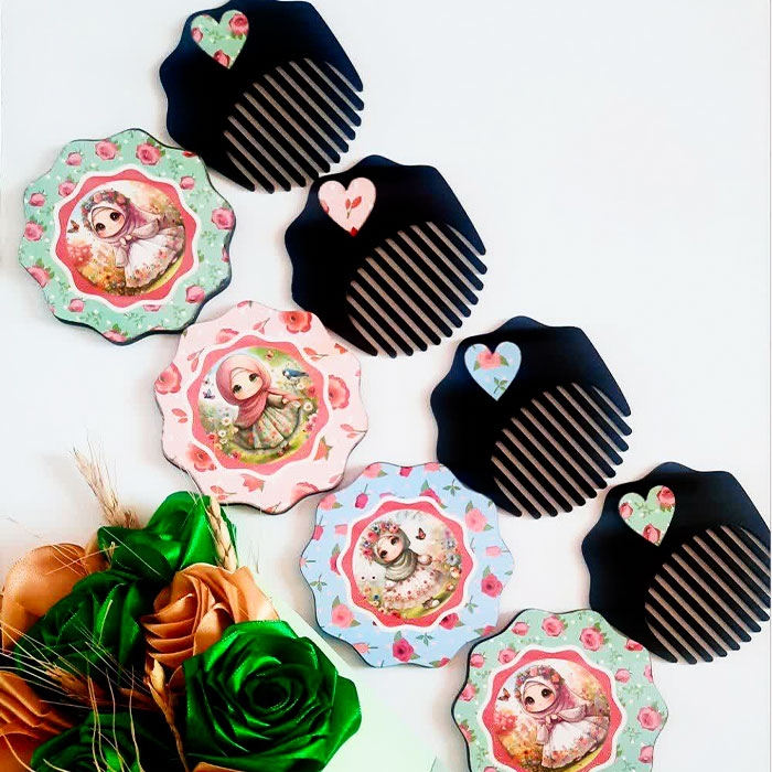  ست آینه و شانه دخترانه 