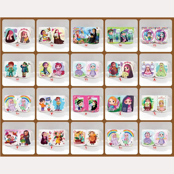 لیوان پلیمری طرح کودک دختر و پسر 