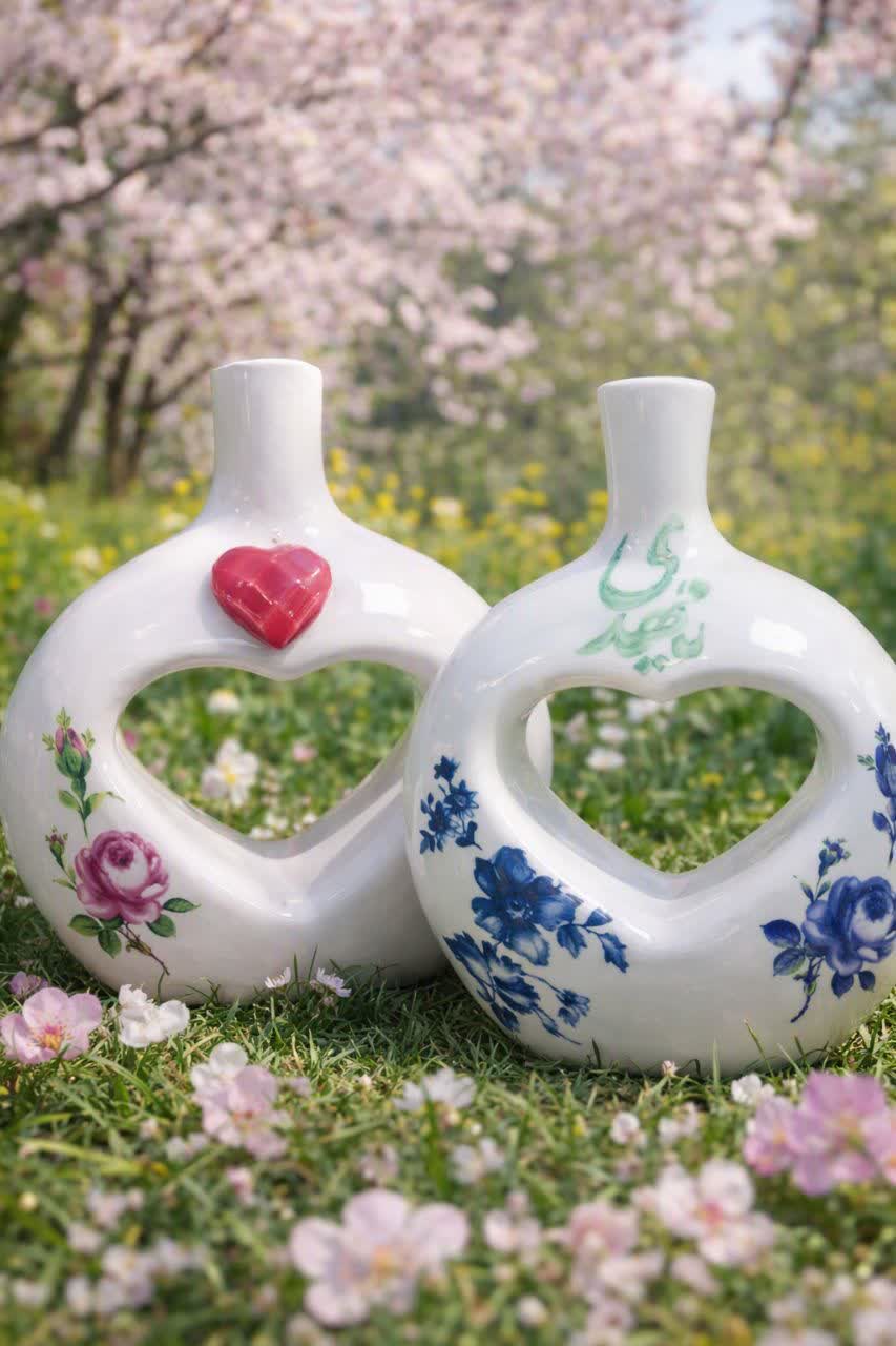 گلدان سرامیکی دست ساز مهدوی